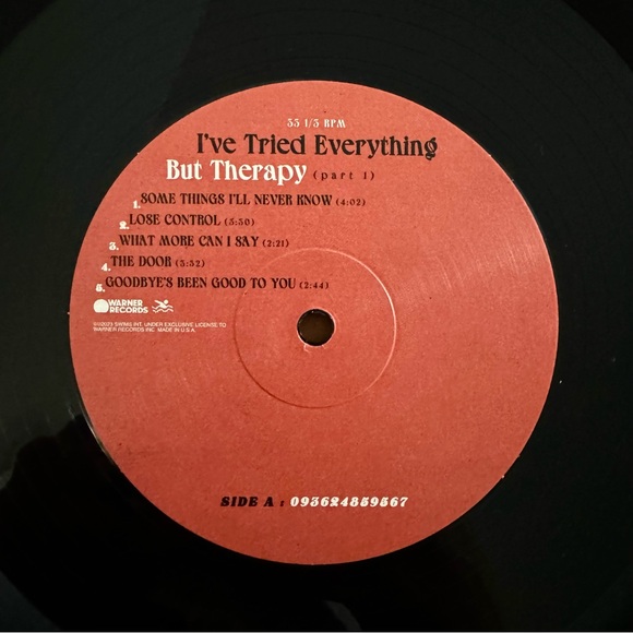 I've Tried Everything But Therapy (Pt. 1) Teddy Swims Vinyl - Picture 4 of 5